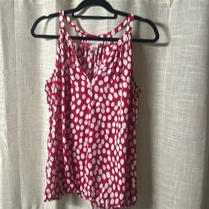 Loft red with with dots tank